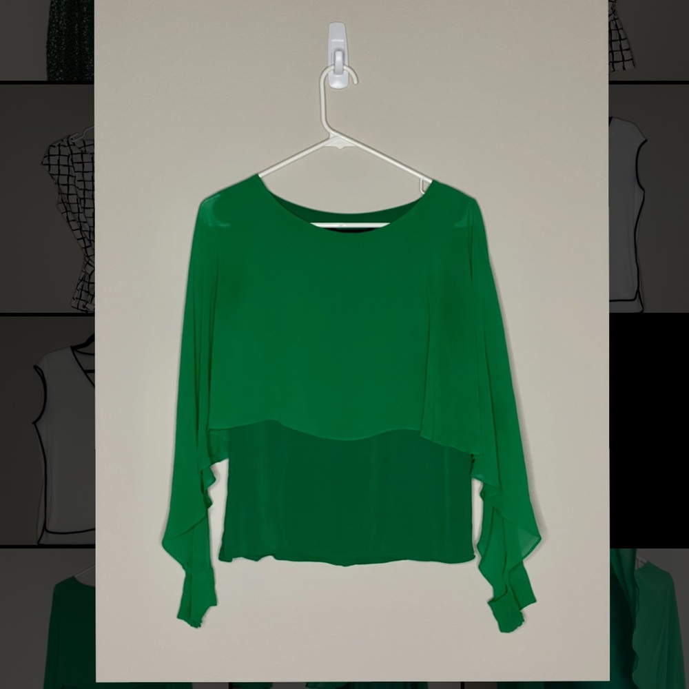 Zara Green Blouse - Office/Work Attire